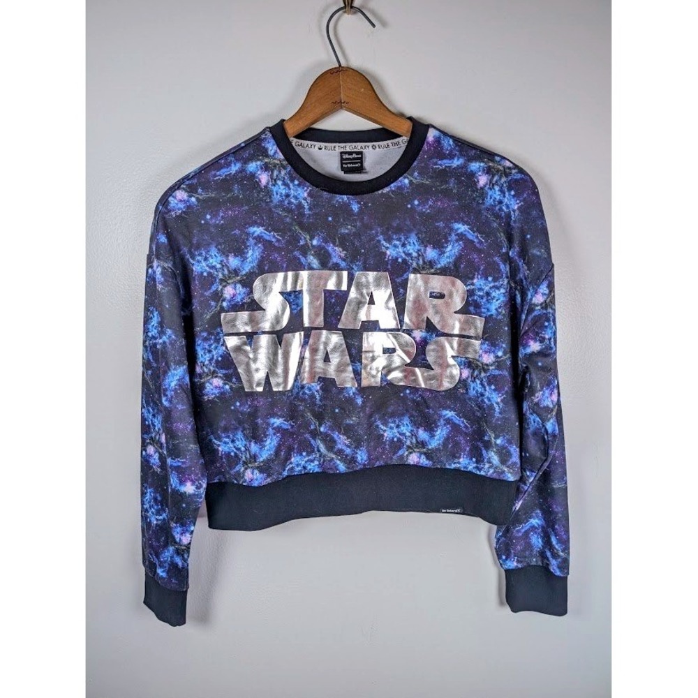 Her Universe Disney Parks Star Wars‎ Galaxy Cropped Sweatshirt Size XS Vacation